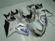 09-16 Silver White GSXR 1000 Motorcycle Fairings 09-16 Silver White GSXR 1000 Motorcycle Fairings