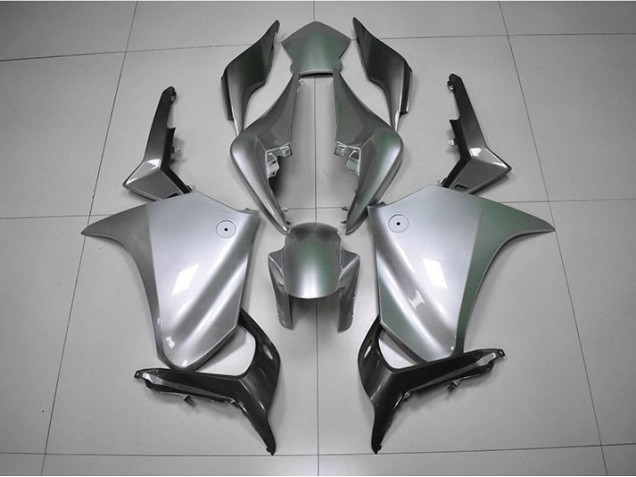 10-14 Silver VFR1200 Motorcycle Fairings 10-14 Silver VFR1200 Motorcycle Fairings