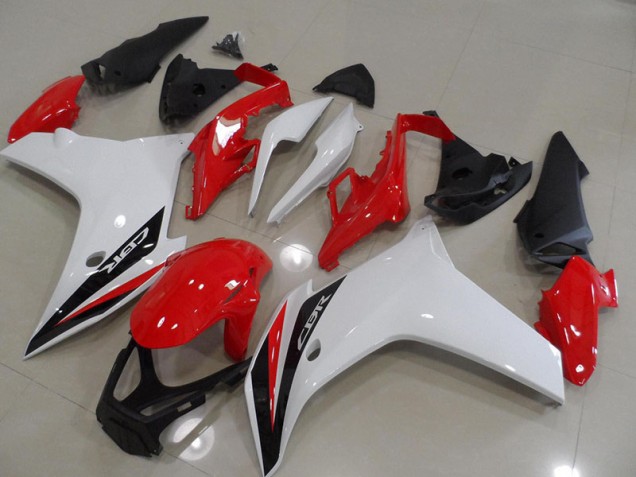 11-13 Red Black White CBR600F Motorcycle Fairings 11-13 Red Black White CBR600F Motorcycle Fairings