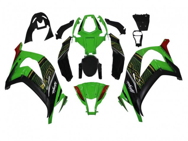 11-15 Green Black ZX10R Motorcycle Fairing