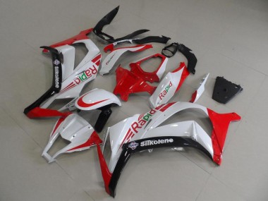 11-15 Red and White Rapid ZX10R Motorcycle Fairings