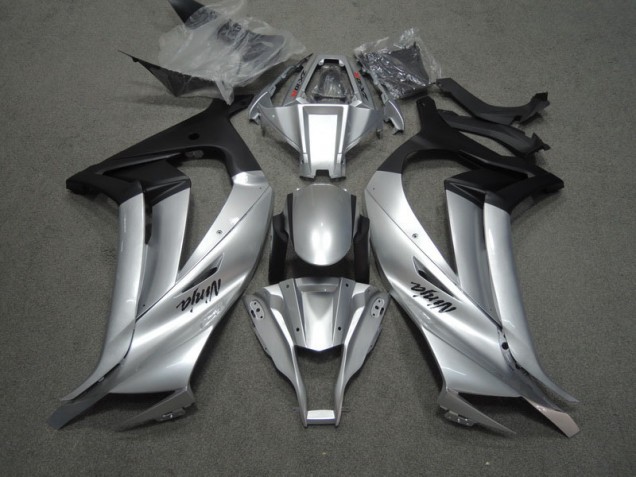 11-15 Silver Black Ninja ZX10R Motorcycle Fairings