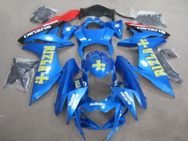 11-21 Blue Yellow Rizla GSXR 600 Motorcycle Fairings 11-21 Blue Yellow Rizla GSXR 600 Motorcycle Fairings