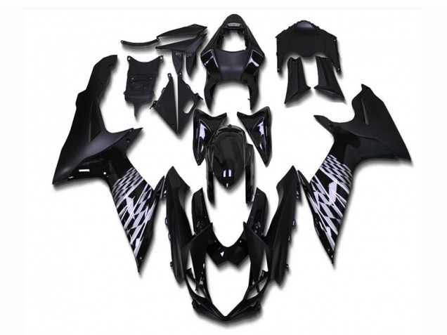 11-21 Matte Black GSXR 600/750 Motorcycle Fairings 11-21 Matte Black GSXR 600/750 Motorcycle Fairings
