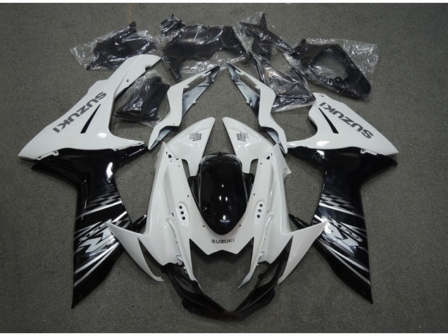 11-21 White Black GSXR 750 Motorcycle Fairing 11-21 White Black GSXR 750 Motorcycle Fairing