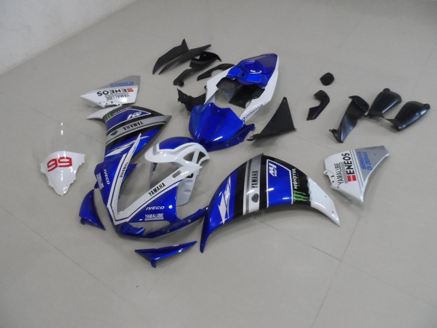 12-14 Blue White YZF R1 Motorcycle Fairing 12-14 Blue White YZF R1 Motorcycle Fairing