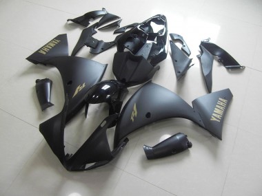 12-14 Matte Black Gold Sticker YZF R1 Motorcycle Fairings