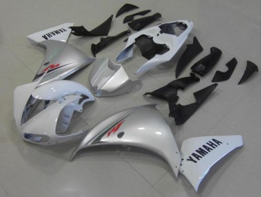 12-14 White Silver YZF R1 Motorcycle Fairings
