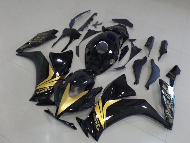 12-16 Glossy Black Gold Sticker CBR1000RR Motorcycle Fairings