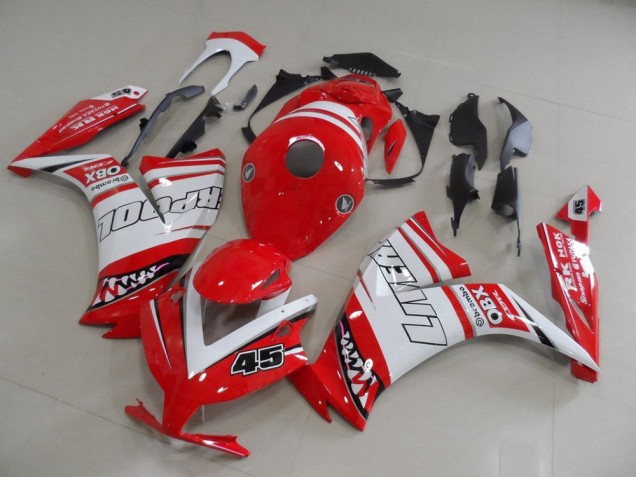 12-16 Red Liverpool 45 CBR1000RR Motorcycle Fairings
