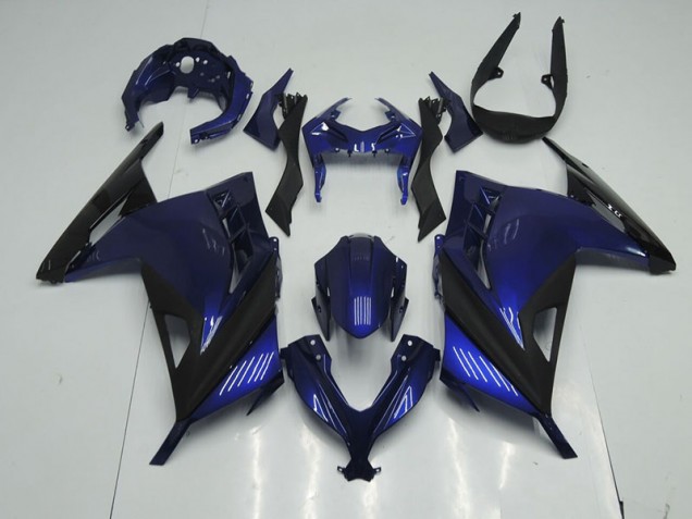 13-16 Blue Black ZX300R Motorcycle Fairings 13-16 Blue Black ZX300R Motorcycle Fairings