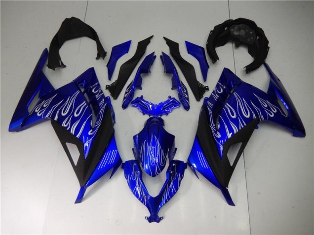 13-16 Blue White Black EX300 Motorcycle Fairings
