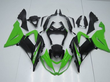 13-18 Black Green 636 ZX6R Motorcycle Fairings