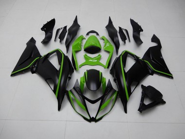 13-18 Black Green ZX6R Motorcycle Fairing
