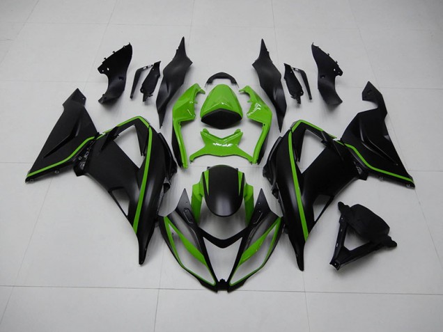 13-18 Black Green ZX6R Motorcycle Fairing 13-18 Black Green ZX6R Motorcycle Fairing