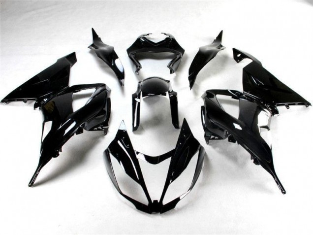 13-18 Glossy Black ZX6R Motorcycle Fairings