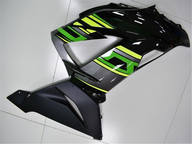13-18 Green Black ZX6R Motorcycle Bodywork 13-18 Green Black ZX6R Motorcycle Bodywork