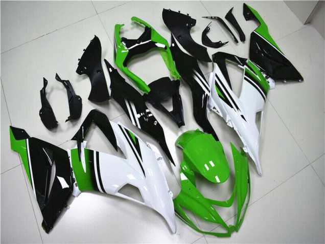 13-18 Green White Black ZX6R Motorcycle Fairings