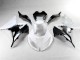 13-18 White Black ZX6R Motorcycle Fairing