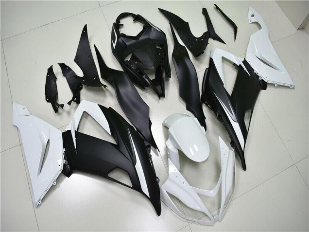 13-18 White Black ZX6R Motorcycle Fairing