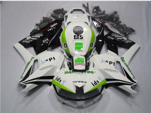 13-21 White Green Hannspree ETS CBR600RR Motorcycle Fairings 13-21 White Green Hannspree ETS CBR600RR Motorcycle Fairings