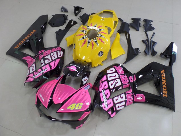 13-21 Yellow Pink Rossi CBR600RR Motorcycle Fairings