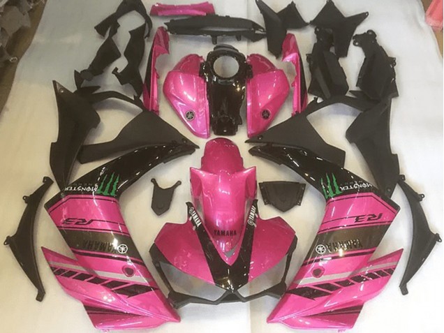 15-22 Pink and Black YZF R3 Motorcycle Fairings 15-22 Pink and Black YZF R3 Motorcycle Fairings