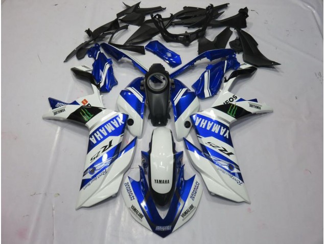15-22 White Monster YZF R3 Motorcycle Fairings 15-22 White Monster YZF R3 Motorcycle Fairings