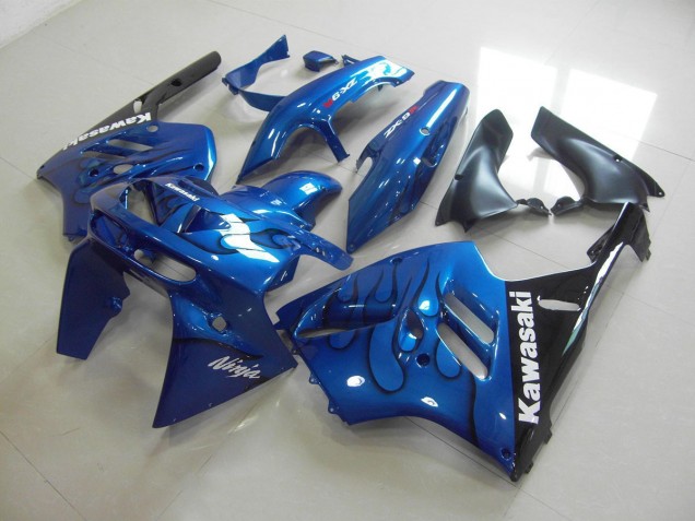 94-97 Blue Black Flame ZX9R Motorcycle Fairing 94-97 Blue Black Flame ZX9R Motorcycle Fairing