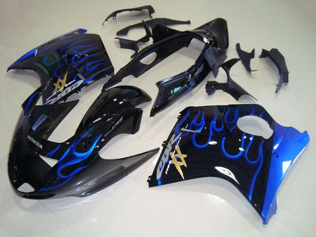 96-07 Black Blue Flame CBR1100XX Blackbird Motorcycle Fairings