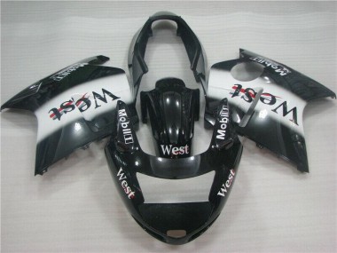 96-07 Black White West CBR1100XX Motorcycle Fairings