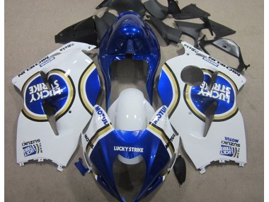 96-07 White Lucky Strike Blue Motul GSXR 1300 Hayabusa Motorcycle Fairings