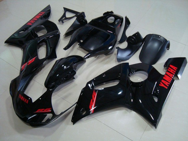 98-02 Glossy Black Red Decals YZF R6 Motorcycle Fairing 98-02 Glossy Black Red Decals YZF R6 Motorcycle Fairing