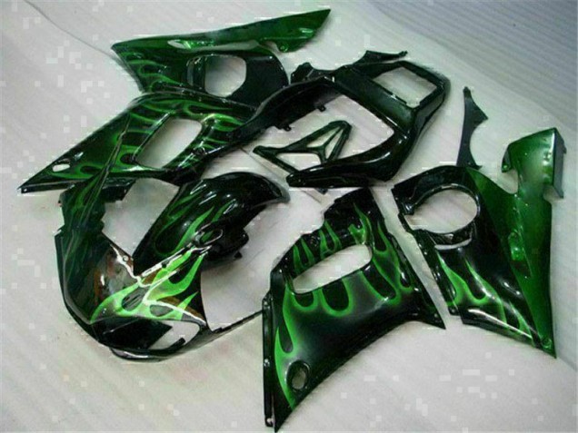 98-02 Green Black YZF R6 Motorcycle Fairings 98-02 Green Black YZF R6 Motorcycle Fairings