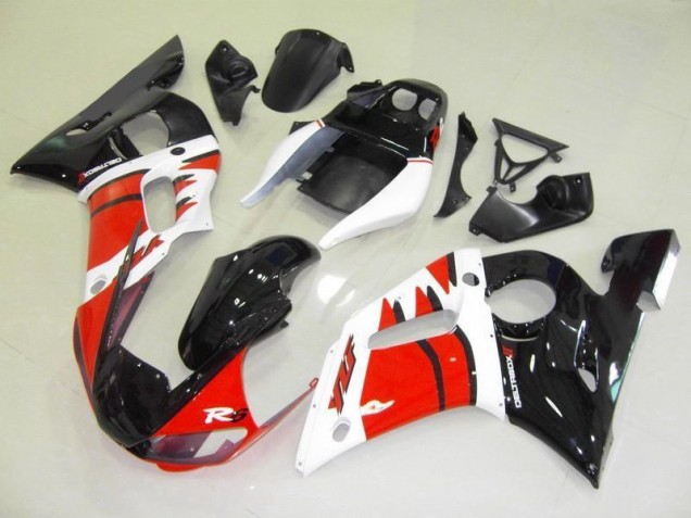 98-02 Red White Black YZF R6 Motorcycle Fairing 98-02 Red White Black YZF R6 Motorcycle Fairing