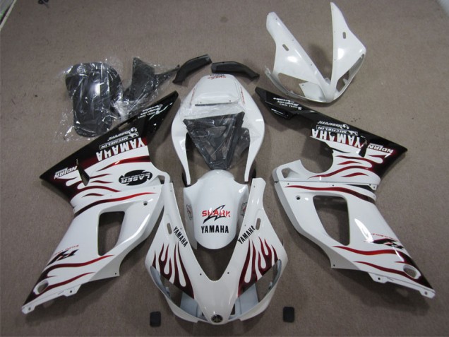 98-99 White Shark YZF R1 Motorcycle Fairings 98-99 White Shark YZF R1 Motorcycle Fairings